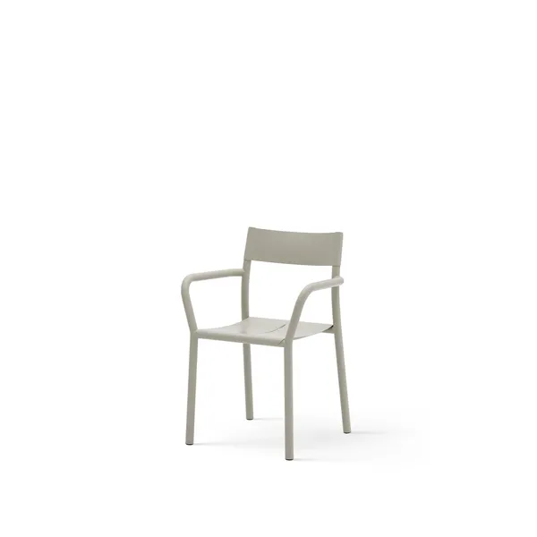 May Outdoor Chair with Armrests Light Gray