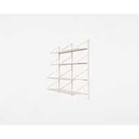 Shelf Library Double Section Shelf 108.4x80 Warm White