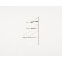 Shelf Library Desk Section Shelf 108.4x80 Warm White