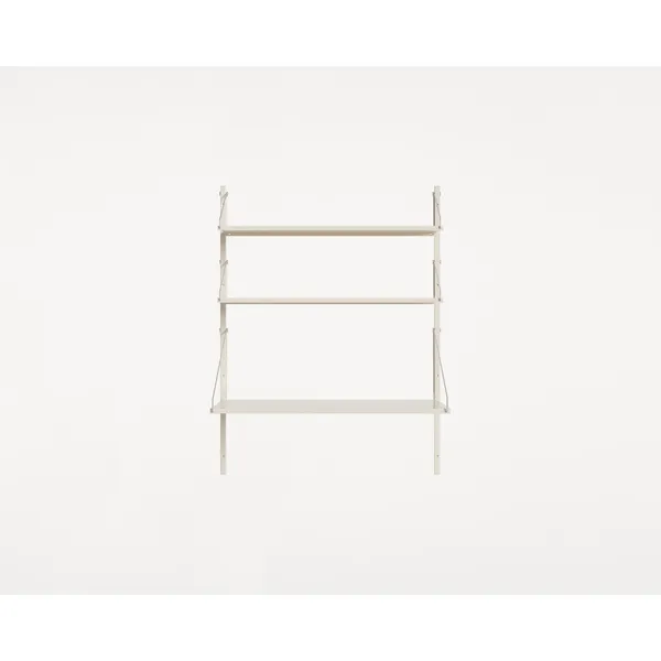 Shelf Library Desk Section Shelf 108.4x80 Warm White