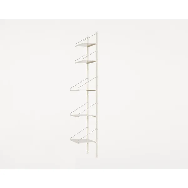Shelf Library Single Section Bookcase 185.2x40 Warm White