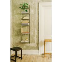 Shelf Library Single Section Bookcase 185.2x40 Warm White
