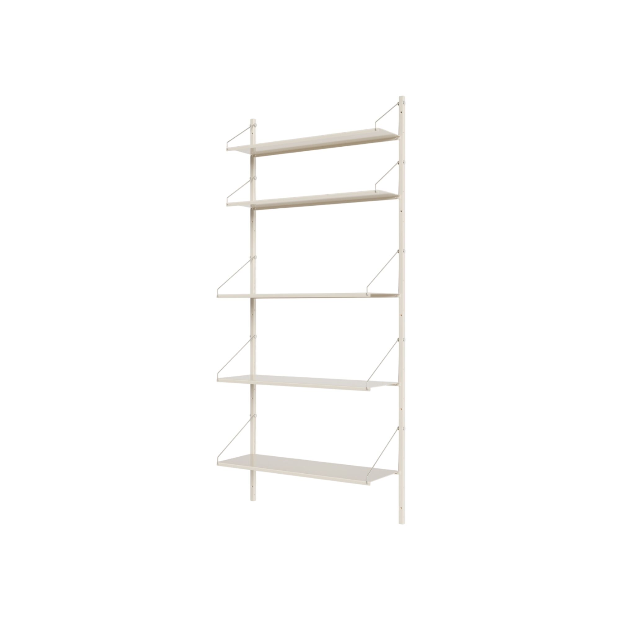Shelf Library Single Section Reol 185,2x80 Varm Hvid