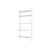 Shelf Library Single Section Bookcase 185.2x80 Warm White