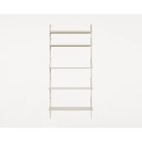 Shelf Library Single Section Bookcase 185.2x80 Warm White