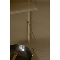 Shelf Library Single Section Bookcase 185.2x80 Warm White