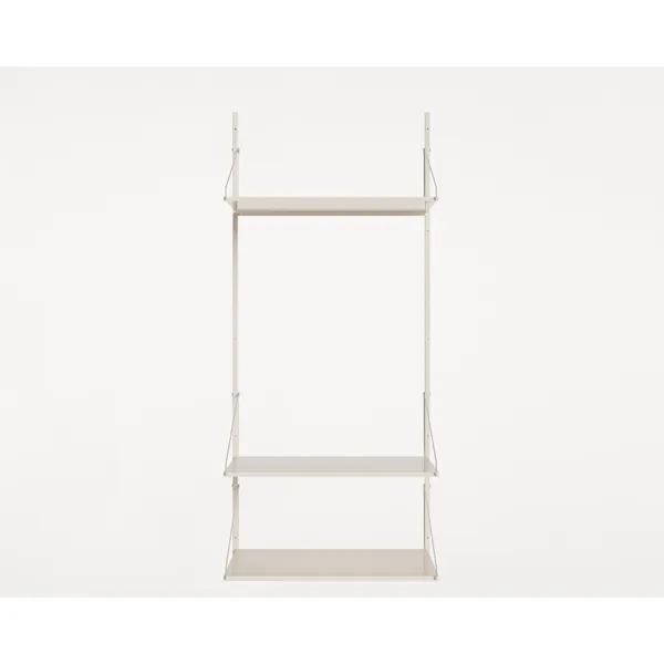 Shelf Library Hanger Shelving Unit 185.2x80 Warm White