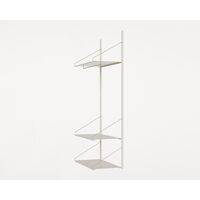 Shelf Library Hanger Shelving Unit 185.2x80 Warm White