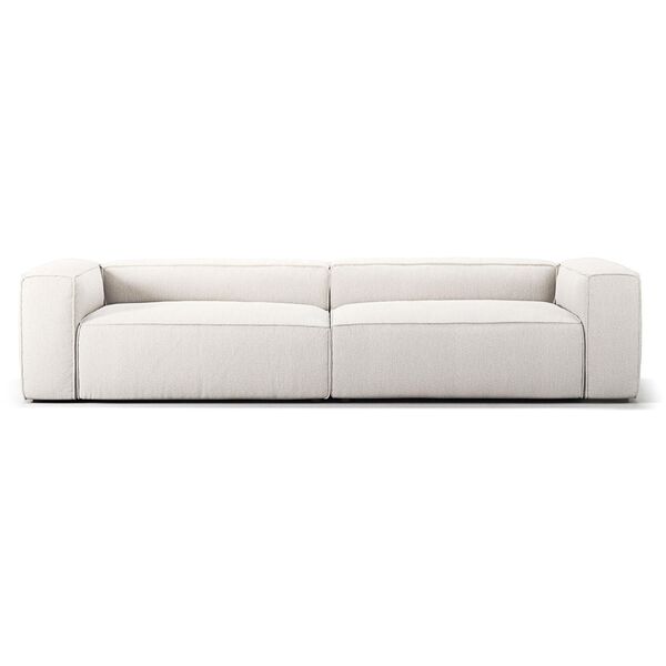 Grand 4-Seater Sofa Steam/White