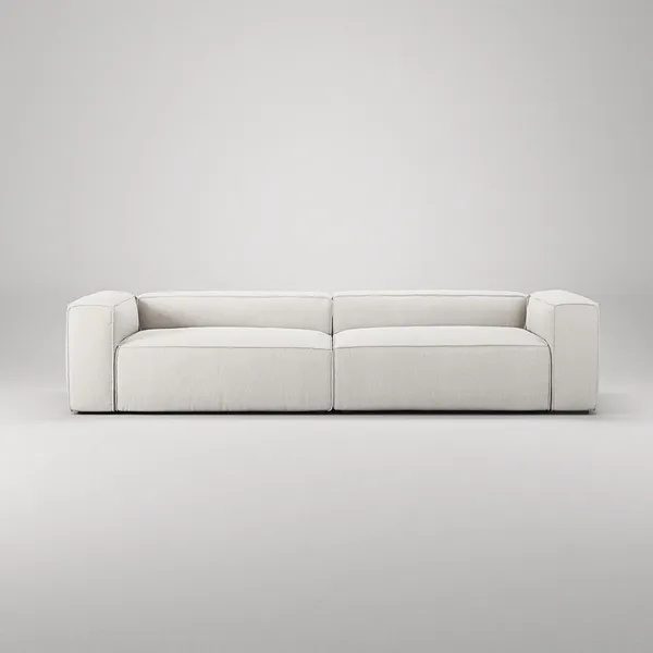 Grand 4-Sitzer Sofa Steam/Weiß