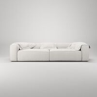Grand 4-Sitzer Sofa Steam/Weiß