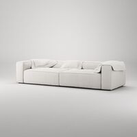 Grand 4-Sitzer Sofa Steam/Weiß