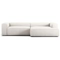 Grand 3-seters Sofa Sjeselong Høyre Damp/ Hvit