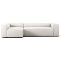 Grand 4-Sitzer Sofa Divan Links Dampf/ Weiß