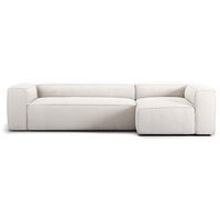 Grand 4-seters Sofa Divan Høyre Damp/ Hvit