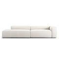 Grand 3-Seater Sofa Open End Left Steam/ White