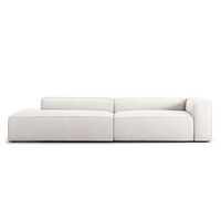 Grand 3-Seater Sofa Open End Left Steam/ White