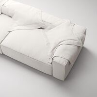 Grand 3-Seater Sofa Open End Left Steam/ White