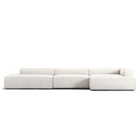 Grand 5-Sitzer Sofa, Offenes Ende Links, Dampf/ Weiß