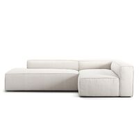 Divano A 3 Posti Grand Open End Left Steam/ Bianco