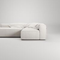 Divano A 3 Posti Grand Open End Left Steam/ Bianco