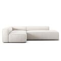 Grand 3-Seater Lounge Sofa Open End Right Steam/White