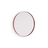 Arcs Round Mirror Red