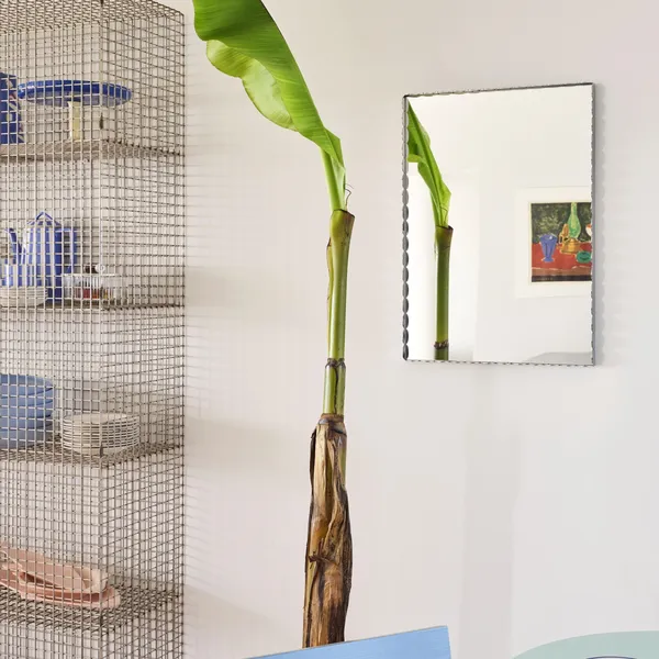 Arcs Rectangle Mirror Small Chrome