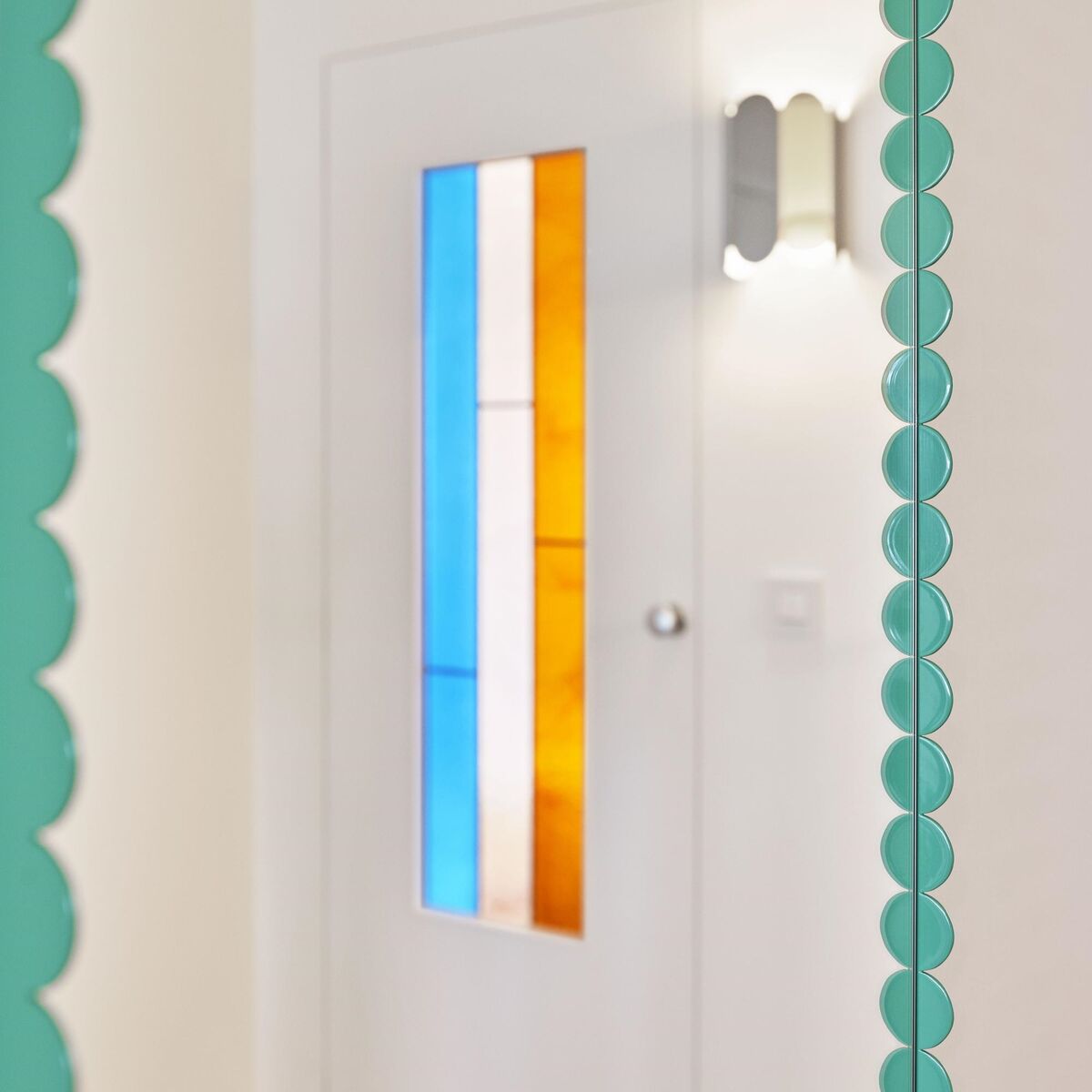 Arcs Rectangle Spejl Medium Grøn
