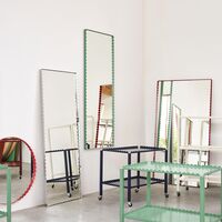 Arcs Rectangle Mirror Medium Chrome