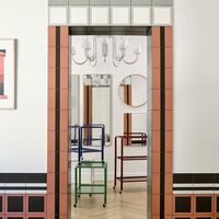 Arcs Rectangle Mirror Medium Chrome