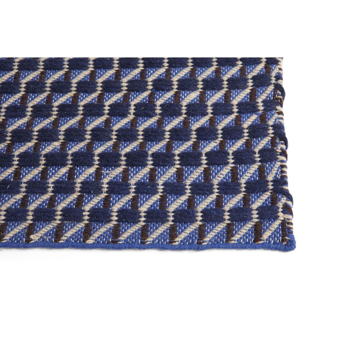 Kanaalkleed 140x200 Blauw/ Wit