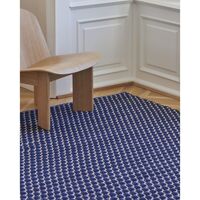 Kanaalkleed 140x200 Blauw/ Wit