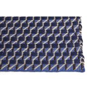 Channel Teppich 60x200 Blau/ Weiß