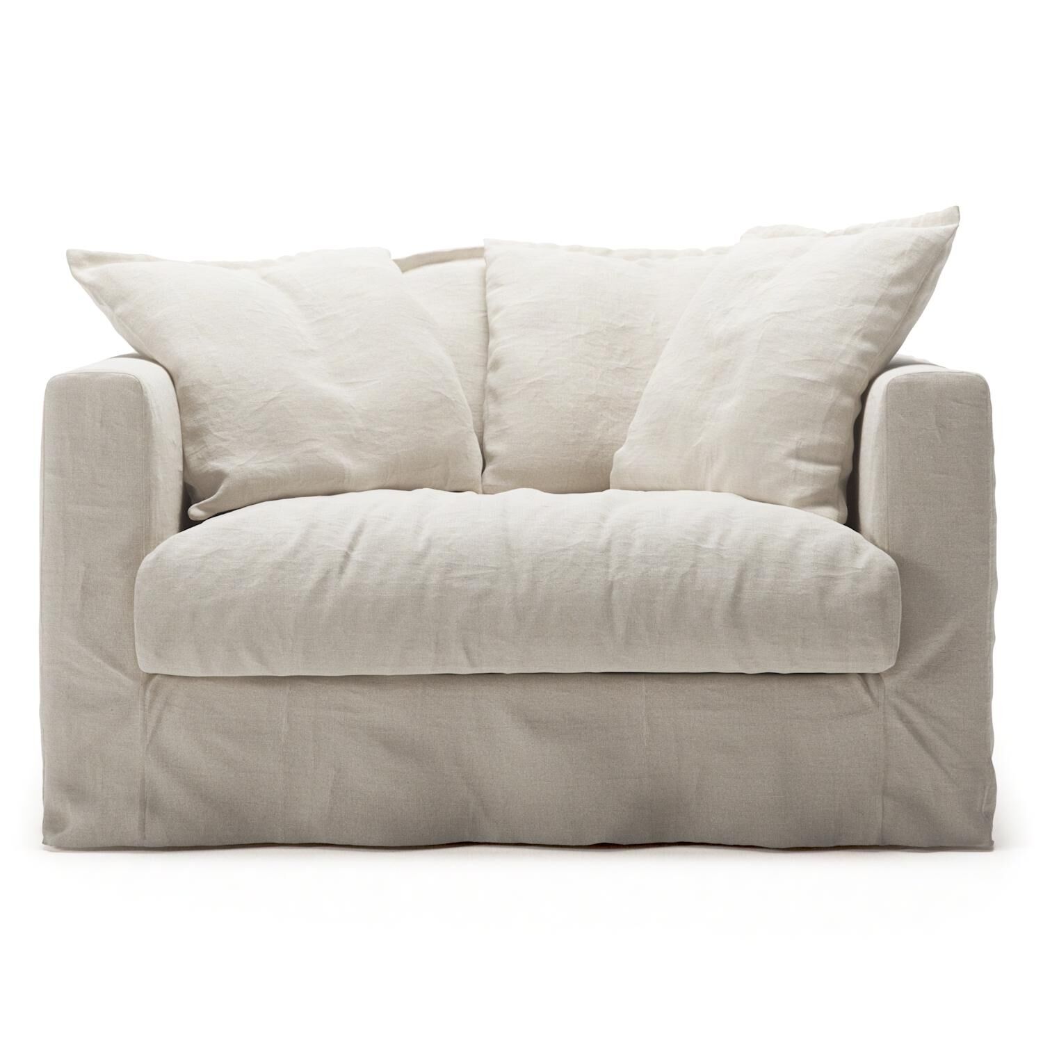 Le Grand Air Love Seat Fauteuil Blanc Crème
