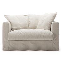Le Grand Air Love Seat Armchair Cream White