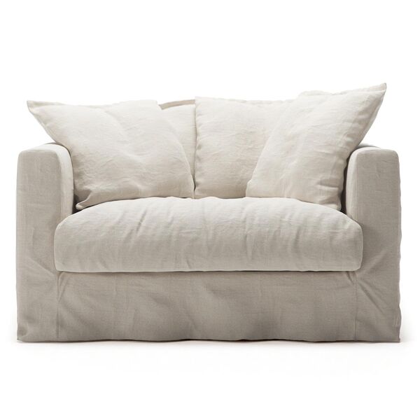 Le Grand Air Love Seat Armchair Cream White
