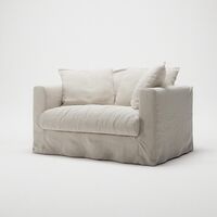 Le Grand Air Love Seat Armchair Cream White