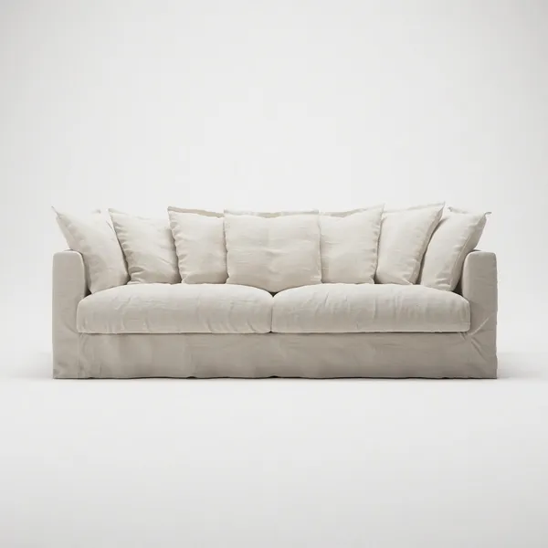 Le Grand Air 3-Sitzer Sofa Cremeweiß