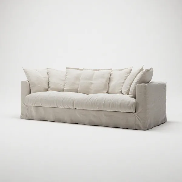 Le Grand Air 3-Sitzer Sofa Cremeweiß
