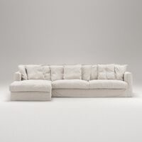 Le Grand Air 3-sitssoffa Divan Vänster Krämvit