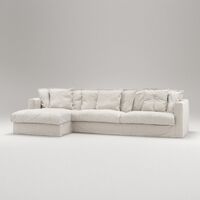 Le Grand Air 3-sitssoffa Divan Vänster Krämvit