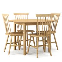 Wood Dining Table Set Oak