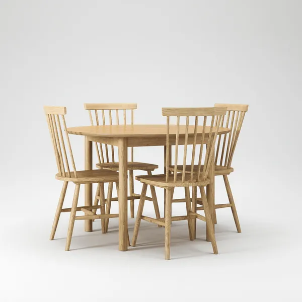 Wood Dining Table Set Oak