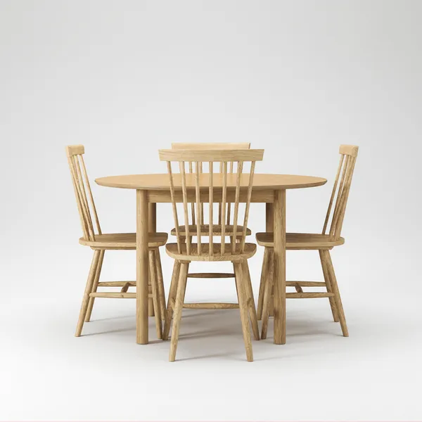 Wood Dining Table Set Oak