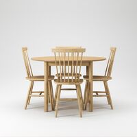 Wood Dining Table Set Oak
