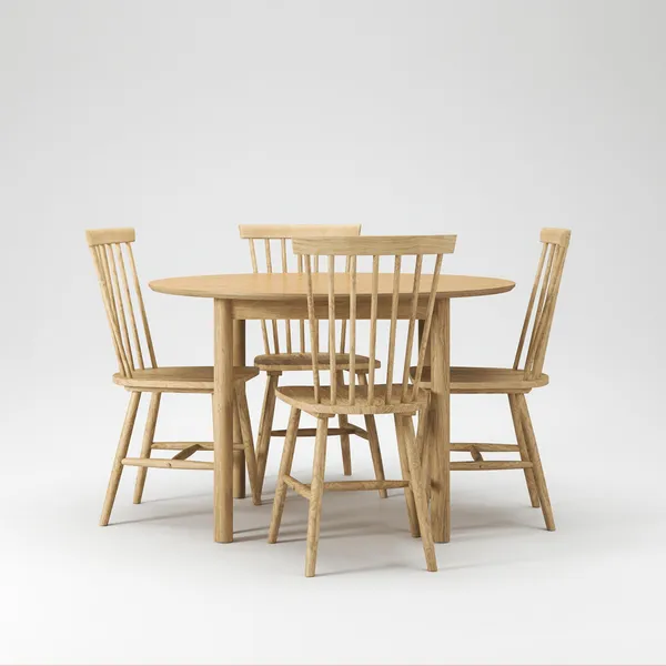 Wood Dining Table Set Oak