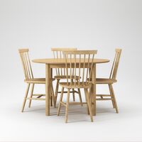 Wood Dining Table Set Oak
