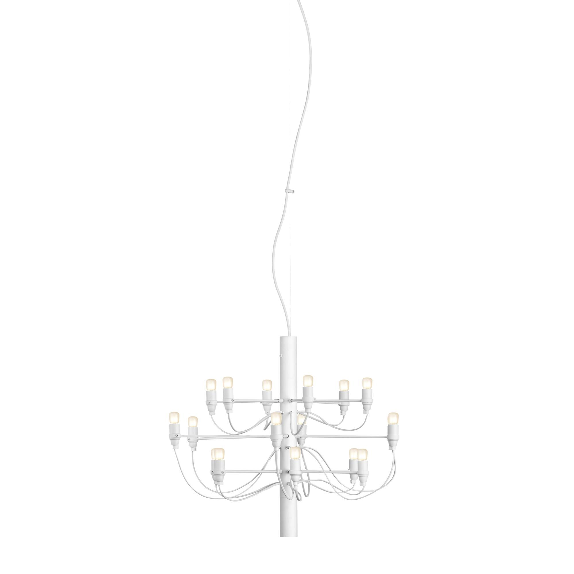 2097/18 Taklampa Matt Vit med LED