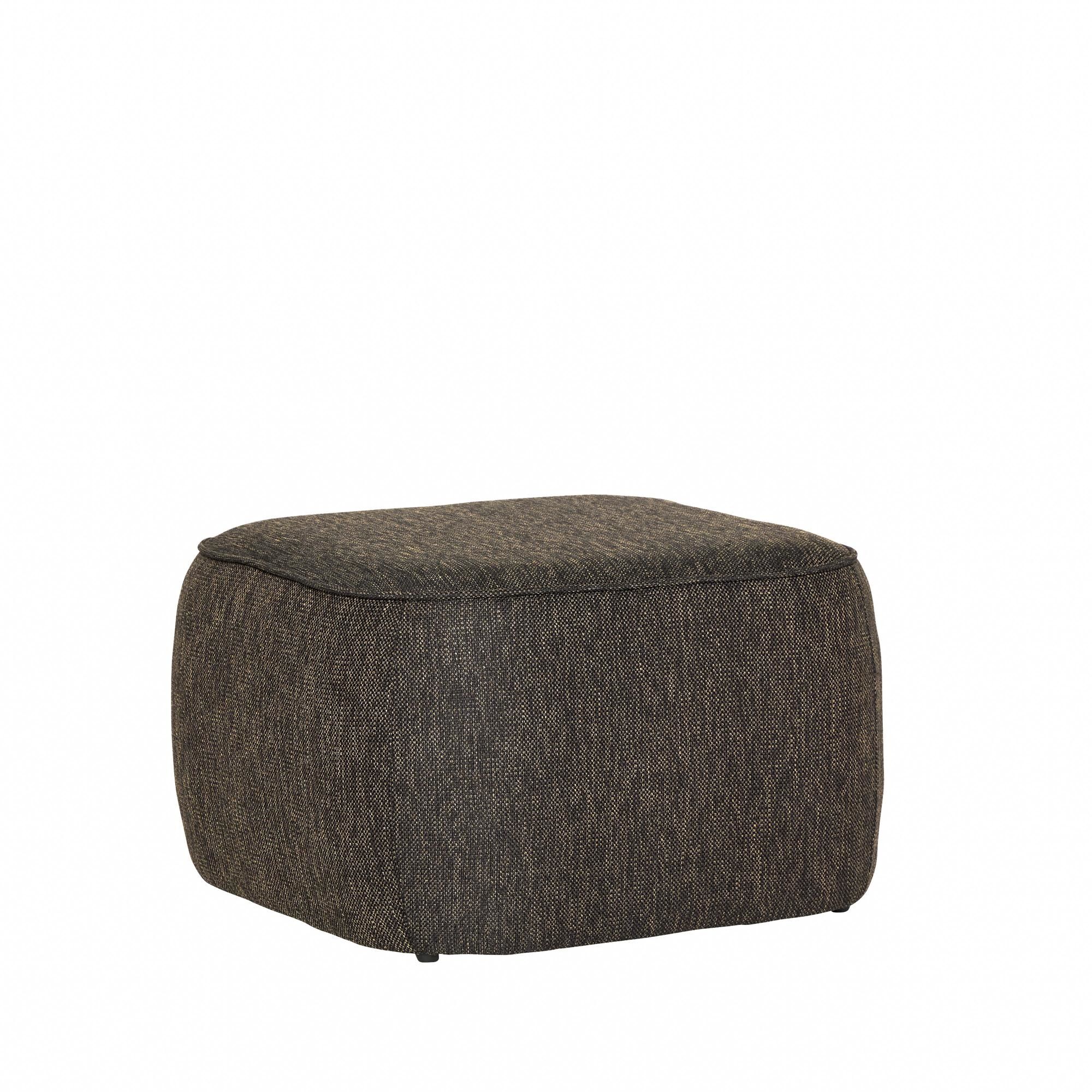 Pouf Cube Marron Foncé